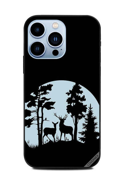 Covernex غطاء حماية لهاتف Apple iPhone 13 Pro - غزلان في ليلة الغابة
