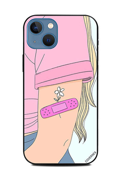 Covernex غطاء حماية لهاتف أبل آيفون 13 - زهرة على إصابة آرام