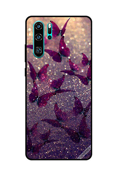 Covernex غطاء حماية لهاتف هواوي بي 30 برو بنقشة فراشات لامعة