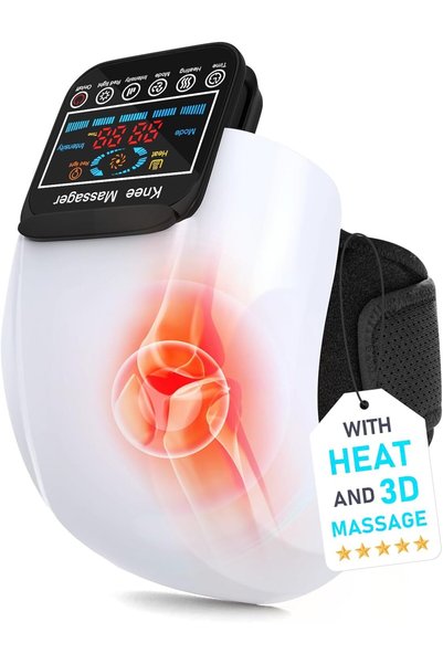 Bonjour Knee Massager 4 in 1, Cordless Knee Massager with Heat, Vibration, Re...