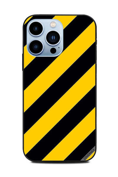 Covernex غطاء حماية لهاتف Apple iPhone 13 Pro بنمط شرائط قيد الإنشاء