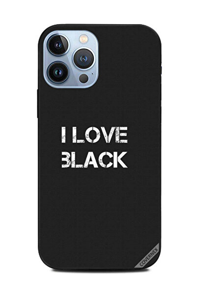 Covernex غطاء حماية لهاتف Apple iPhone 13 Pro Max I Love Black