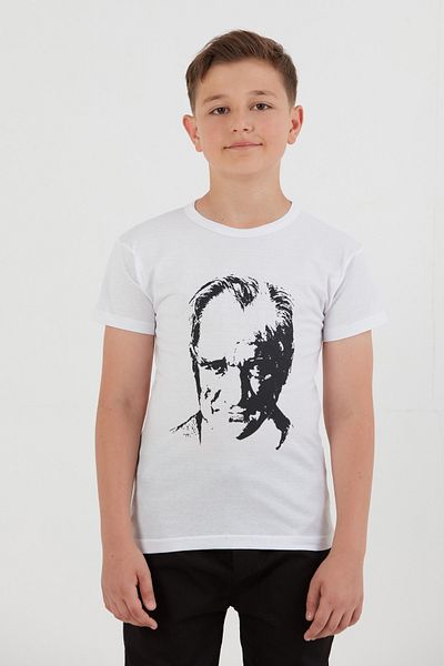 Fulla Moda Tricou unisex pentru copii cu imprimeu Ataturk