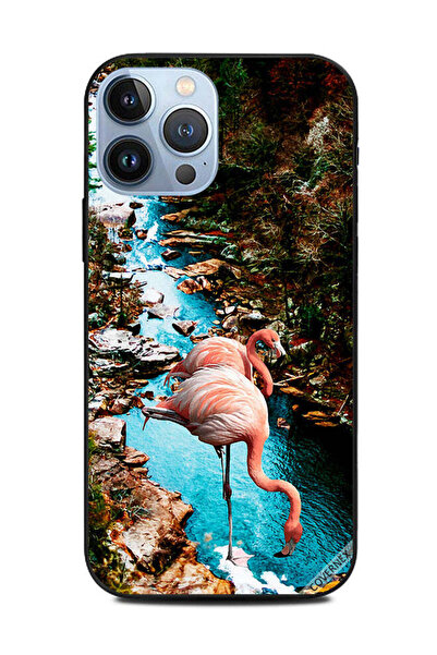 Covernex غطاء حماية لهاتف Apple iPhone 13 Pro Max بتصميم طائر الفلامنغو ومياه...