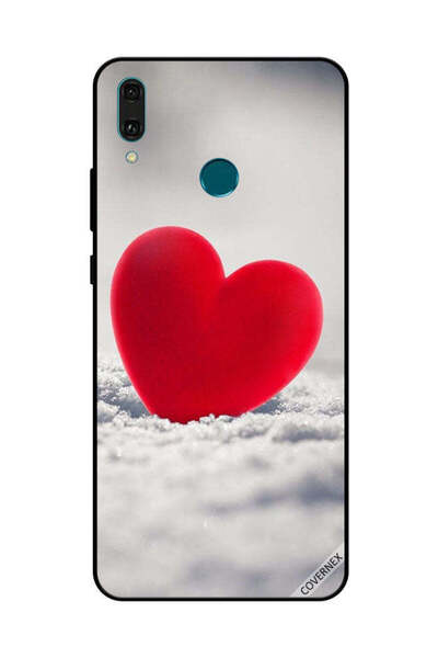 Covernex غطاء حماية لهاتف هواوي Y9 2019 بتصميم قلب أحمر جميل