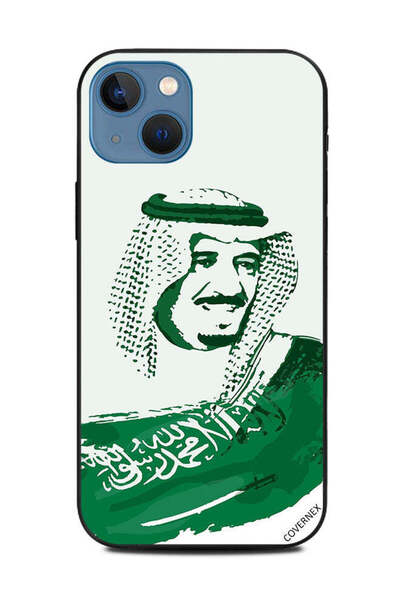 Covernex غطاء حماية لهاتف آيفون 13 من آبل، علم الملك سلمان والمملكة العربية ا...