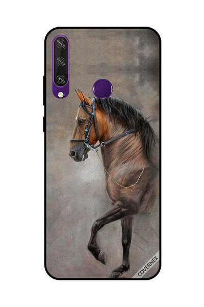 Covernex غطاء حماية لهاتف هواوي Y6P صورة حصان عتيقة