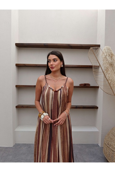 ESRAHELVACI Φόρεμα με λουράκι με λεπτομέρεια από πέτρα