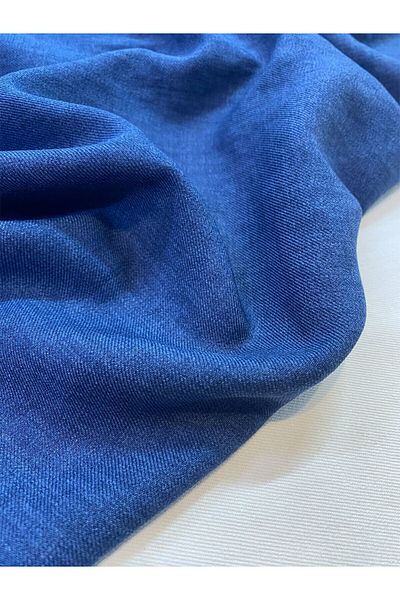 Yiğit Kumaş Sofia Linen Fabric Indigo Color
