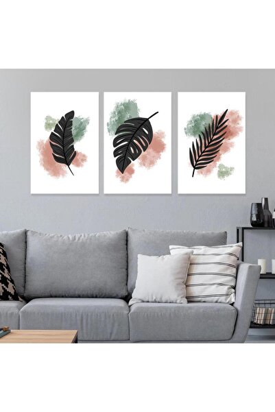 4gdran ثلاث لوحات خشبية ام دي اف بتصميم مودرن مقاس 120x60 سم