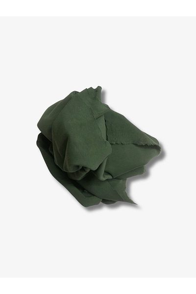 Yiğit Kumaş Green Baby Ribana Combed Cotton Fabric, Piece 75X160 cm
