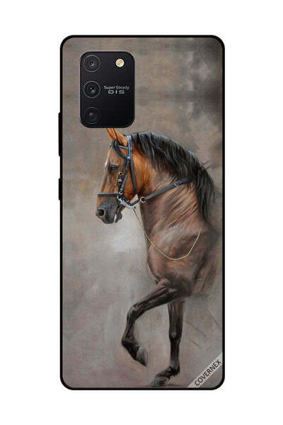 Covernex غطاء حماية لهاتف سامسونج جالاكسي S10 لايت صورة حصان عتيقة
