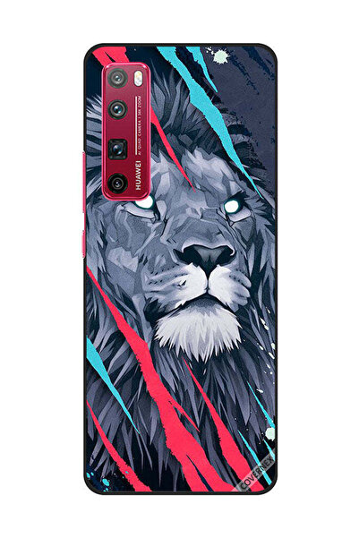Covernex غطاء حماية لهاتف هواوي نوفا 7 برو - فن الأسد الملك