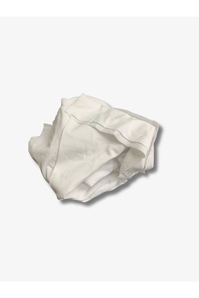 Yiğit Kumaş White Lacoste Fabric, Piece 85X200 cm