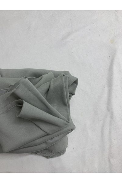 Yiğit Kumaş Gray Stretchy Baby Ribana Combed Cotton Fabric, Piece 90X160 cm