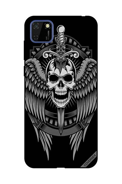 Covernex غطاء حماية لهاتف هواوي Y5P جمجمة وأجنحة نسر