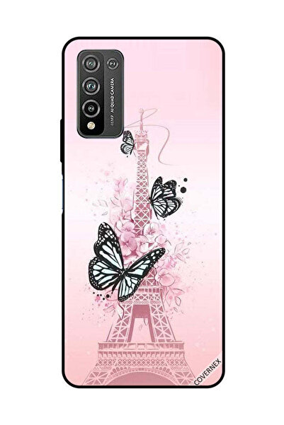 Covernex Protective Case Cover For Honor 10X Lite Black Butterflies On Effiel...