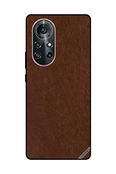 Covernex غطاء حماية لهاتف هواوي نوفا 8 برو 5G بنمط جلدي بني داكن