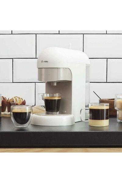 CECOTEC Espressor, Cecotec Capricciosa White, 1100W, 19 bar