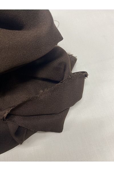 Yiğit Kumaş Crepe Fabric with Sand, Piece 165X150 cm Brown