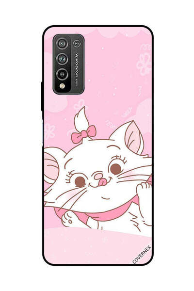 Covernex Protective Case Cover For Honor 10X Lite Cat Pink Hairclip