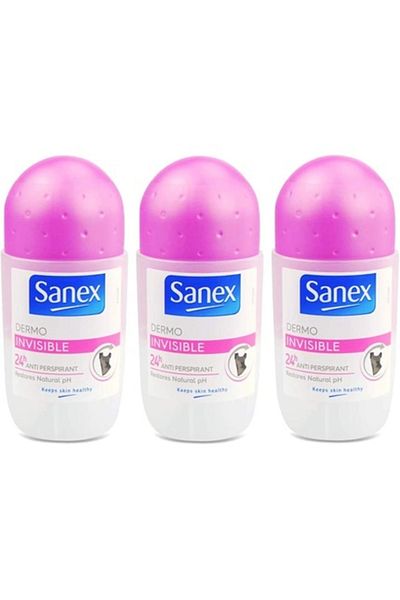 Sanex Deodorant Roll-On, Sanex Invisible, 50ml
