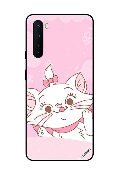 Covernex غطاء حماية لهاتف OnePlus Nord - مشبك شعر وردي على شكل قطة