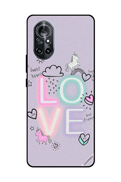 Covernex غطاء حماية لهاتف هواوي نوفا 8 5G - قلب حلو، حب، وحيد القرن