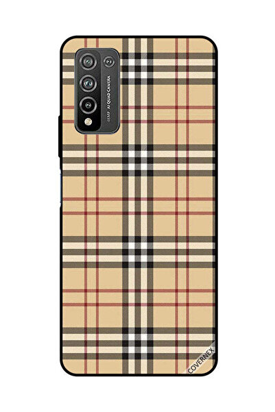 Covernex Protective Case Cover For Honor 10X Lite Red & Black Strips On Cloth