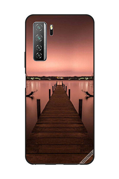 Covernex غطاء حماية لهاتف هواوي نوفا 7SE/P40 لايت 5G، مسار إلى البحر، مساء