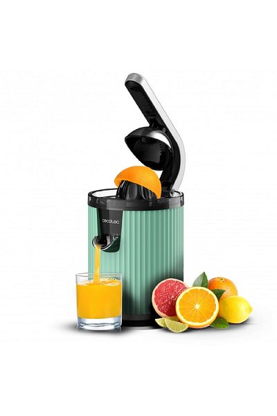 CECOTEC Storcător electric Cecotec Xqueeze RetroJuice 600 Green, 600 W, filtru inox