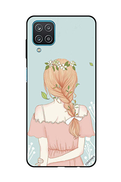 Covernex غطاء حماية لهاتف سامسونج جالاكسي A12/M12 بفتاة واقفة بمظهر لطيف