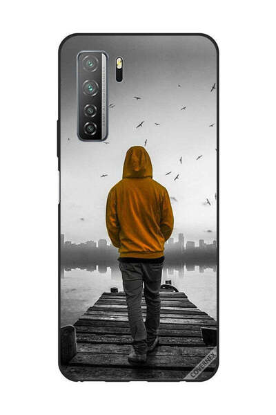 Covernex غطاء حماية لهاتف هواوي نوفا 7SE/P40 لايت 5G - فتى حزين يمشي