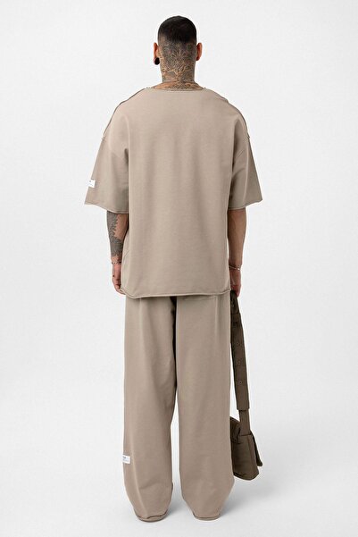 VAMOSCLO oversized Σετ αθλητικής φόρμας με ετικέτα με λεπτομέρειες βιζόν