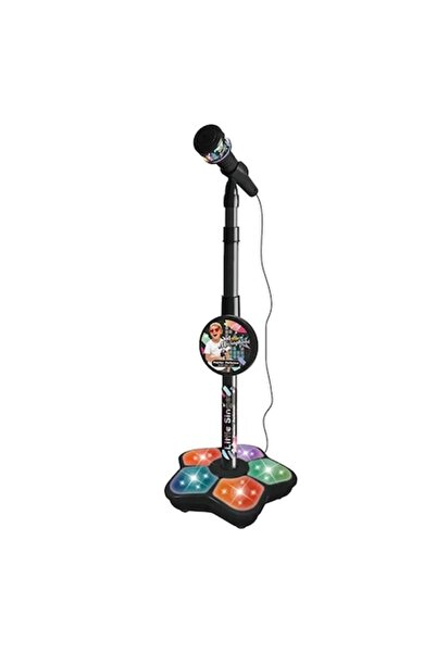 dalimag Microfon pentru karaoke cu sunete și 5 lumini multicolore, 100 x 21 c...