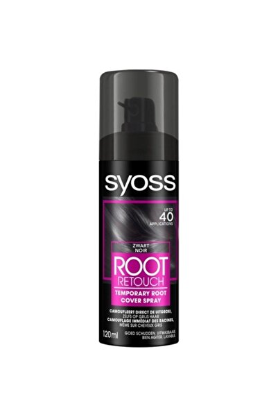 Syoss Spray retuș rădăcini, Syoss, negru, 120 ml