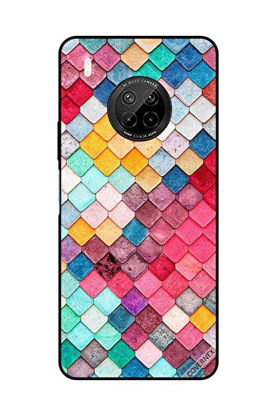 Covernex غطاء حماية لهاتف هواوي Y9A بنمط مربع ماسي