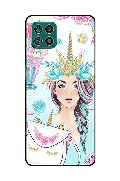 Covernex غطاء حماية لهاتف سامسونج جالاكسي M62/F62 رموش على الحقيبة وفتاة وحيد...