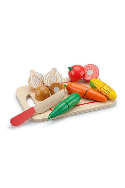 New Classic Toys Vegetable Plate Toy Set, New Classic Toys, 24x15.5x10 cm