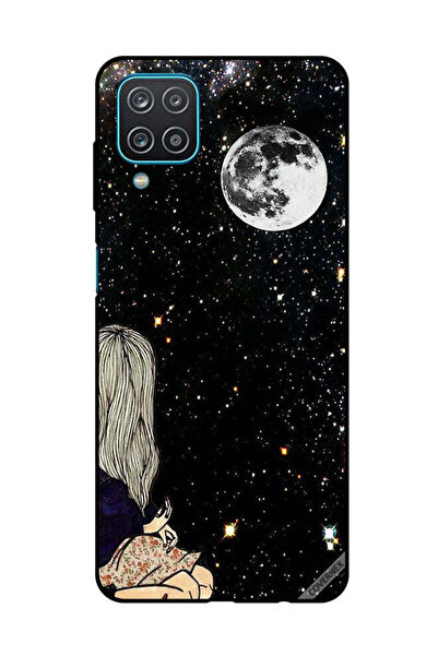 Covernex Protective Case Cover For Samsung Galaxy A12/M12 Looking At Moon
