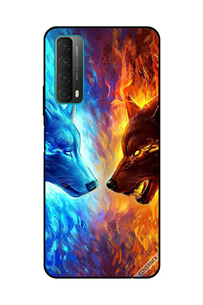 Covernex غطاء حماية لهاتف هواوي Y7A/P Smart 2021، ذئب الماء والنار