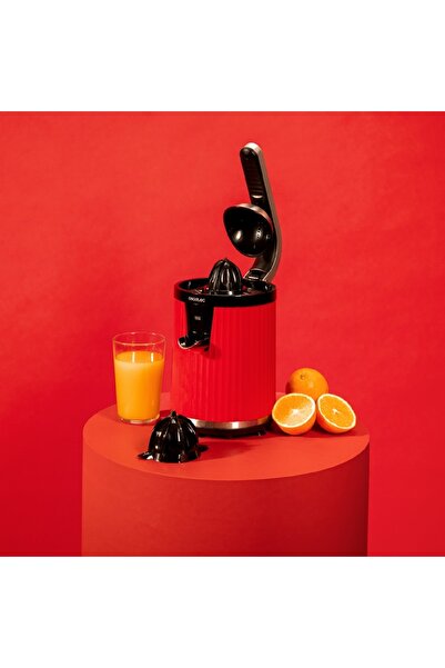 CECOTEC Cecotec Xqueeze RetroJuice 600 W citrus juicer, stainless steel filter, red
