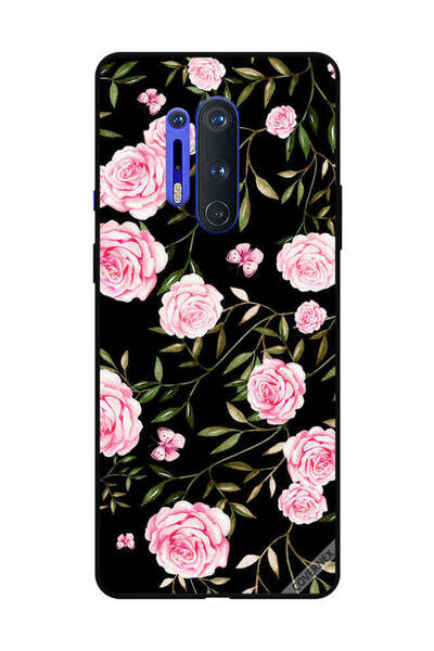 Covernex غطاء حماية لهاتف OnePlus 8 Pro بنقشة ورود وردية في باقات من الأوراق ...