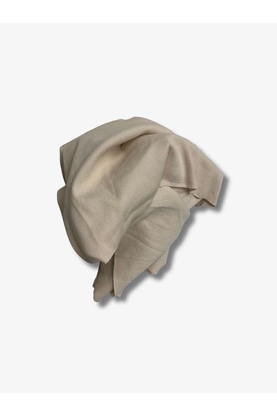 Yiğit Kumaş Beige Camisole (Ribbed) Fabric, Piece 110X110 cm