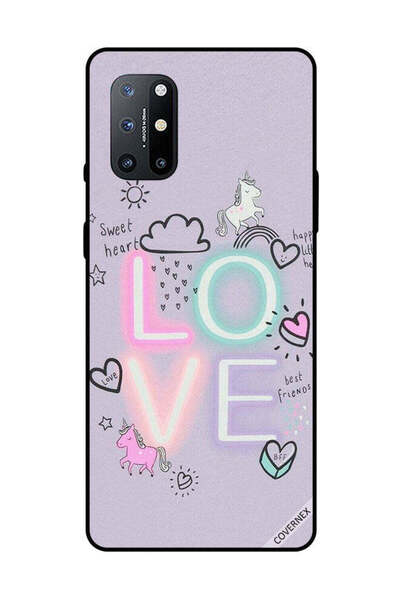 Covernex غطاء حماية لهاتف OnePlus 8T - قلب حلو، حب، وحيد القرن