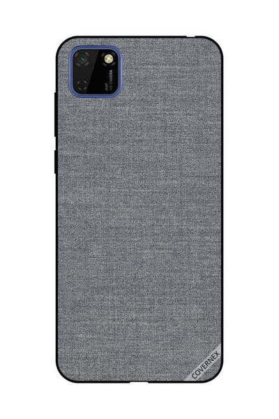 Covernex غطاء حماية لهاتف هواوي Y5P بنمط قماش رمادي