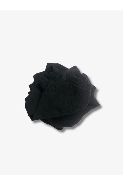 Yiğit Kumaş Black Baby Ribana Combed Cotton Fabric, Piece 110X150 cm