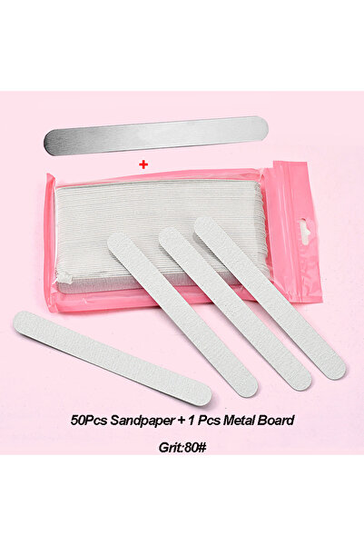 Choice 50 قطعة Grit80 50 قطعة/100 قطعة وسادات قابلة للإزالة رمادية اللون بمقب...