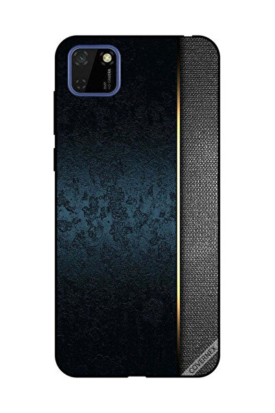 Covernex غطاء حماية لهاتف هواوي Y5P بنمط جلدي أخضر داكن