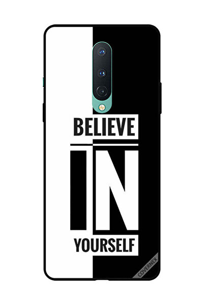 Covernex غطاء حماية لهاتف OnePlus 8 - ثق بنفسك - أسود وأبيض